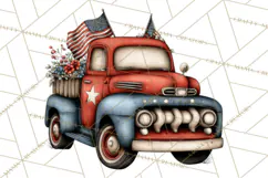 Americana Patriotic Summer Clipart Memorial Day July 4 Product Image 4