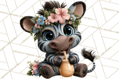 Hawaiian Safari Animals Tropical Beach Clipart PNG Product Image 4