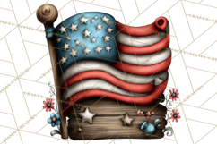 Americana Patriotic Summer Clipart Memorial Day July 4 Product Image 5