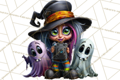 Cute Halloween Occupation Monsters PNG Clipart Product Image 3