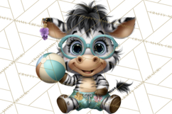 Hawaiian Safari Animals Tropical Beach Clipart PNG Product Image 3