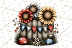 Americana Patriotic Summer Clipart Memorial Day July 4 Product Image 4