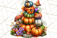 Feral Fall Friends Raccoon Opossum Squirrel Clipart Product Image 4