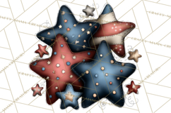 Americana Patriotic Summer Clipart Memorial Day July 4 Product Image 5