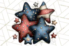 Americana Patriotic Summer Clipart Memorial Day July 4 Product Image 5