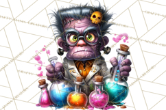 Cute Halloween Occupation Monsters PNG Clipart Product Image 5