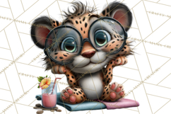 Hawaiian Safari Animals Tropical Beach Clipart PNG Product Image 2