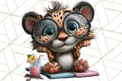 Hawaiian Safari Animals Tropical Beach Clipart PNG Product Image 2