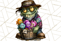 Cute Halloween Occupation Monsters PNG Clipart Product Image 2