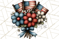 Americana Patriotic Summer Clipart Memorial Day July 4 Product Image 3