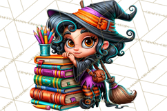 Halloween Teacher Clipart PNG School Bundle Product Image 4