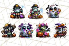 Cute Halloween Occupation Monsters PNG Clipart Product Image 3
