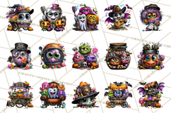 Cute Halloween Occupation Monsters PNG Clipart Product Image 4