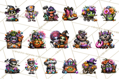 Cute Halloween Occupation Monsters PNG Clipart Product Image 7
