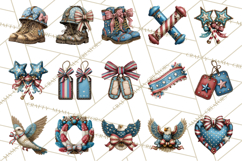 Inspirational Patriotic Memorial Clipart, 4th of July Png Product Image 5