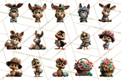 Easter PNG, Cottage Core Realistic Easter Animals Clipart Product Image 4