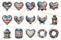 Inspirational Patriotic Memorial Clipart, 4th of July Png Product Image 6