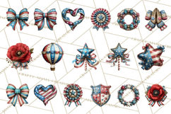 Inspirational Patriotic Memorial Clipart, 4th of July Png Product Image 7