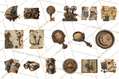 Clockwork Chronicles Vintage Steampunk Clipart PNG Files Product Image 7