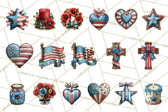 Inspirational Patriotic Memorial Clipart, 4th of July Png Product Image 8