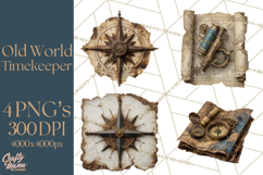 Clockwork Chronicles Vintage Steampunk Clipart PNG Files Product Image 1