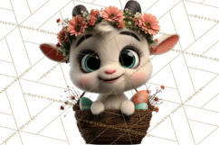 Easter PNG, Cottage Core Realistic Easter Animals Clipart Product Image 3