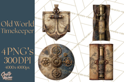 Clockwork Chronicles Vintage Steampunk Clipart PNG Files Product Image 1