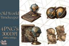 Clockwork Chronicles Vintage Steampunk Clipart PNG Files Product Image 1