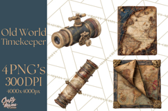 Clockwork Chronicles Vintage Steampunk Clipart PNG Files Product Image 1