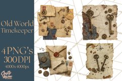 Clockwork Chronicles Vintage Steampunk Clipart PNG Files Product Image 1