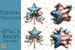 Inspirational Patriotic Memorial Clipart, 4th of July Png Product Image 1