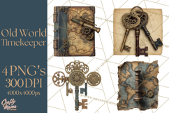 Clockwork Chronicles Vintage Steampunk Clipart PNG Files Product Image 1