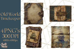 Clockwork Chronicles Vintage Steampunk Clipart PNG Files Product Image 1
