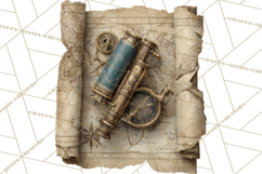 Clockwork Chronicles Vintage Steampunk Clipart PNG Files Product Image 4