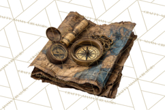 Clockwork Chronicles Vintage Steampunk Clipart PNG Files Product Image 5