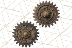 Clockwork Chronicles Vintage Steampunk Clipart PNG Files Product Image 2