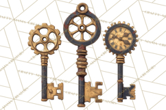 Clockwork Chronicles Vintage Steampunk Clipart PNG Files Product Image 5