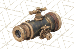 Clockwork Chronicles Vintage Steampunk Clipart PNG Files Product Image 2
