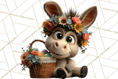 Easter PNG, Cottage Core Realistic Easter Animals Clipart Product Image 3