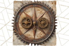 Clockwork Chronicles Vintage Steampunk Clipart PNG Files Product Image 3