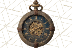 Clockwork Chronicles Vintage Steampunk Clipart PNG Files Product Image 4