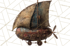Clockwork Chronicles Vintage Steampunk Clipart PNG Files Product Image 4