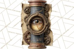 Clockwork Chronicles Vintage Steampunk Clipart PNG Files Product Image 5
