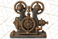 Clockwork Chronicles Vintage Steampunk Clipart PNG Files Product Image 2