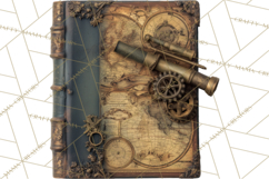 Clockwork Chronicles Vintage Steampunk Clipart PNG Files Product Image 2