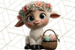 Easter PNG, Cottage Core Realistic Easter Animals Clipart Product Image 5