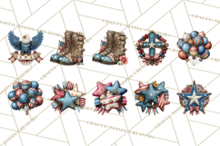 Inspirational Patriotic Memorial Clipart, 4th of July Png Product Image 2