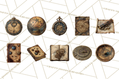 Clockwork Chronicles Vintage Steampunk Clipart PNG Files Product Image 2