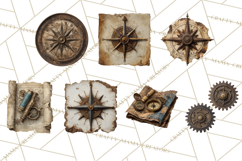 Clockwork Chronicles Vintage Steampunk Clipart PNG Files Product Image 3