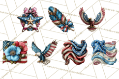 Inspirational Patriotic Memorial Clipart, 4th of July Png Product Image 3
